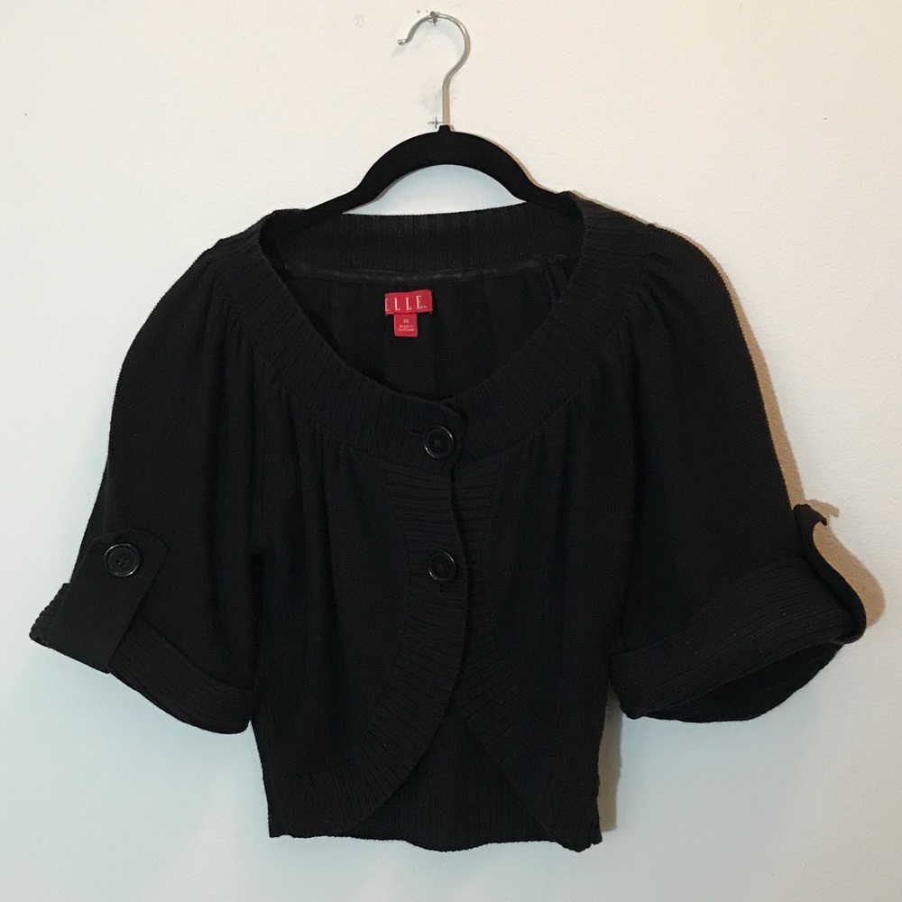 ELLE cropped shrug sweater
